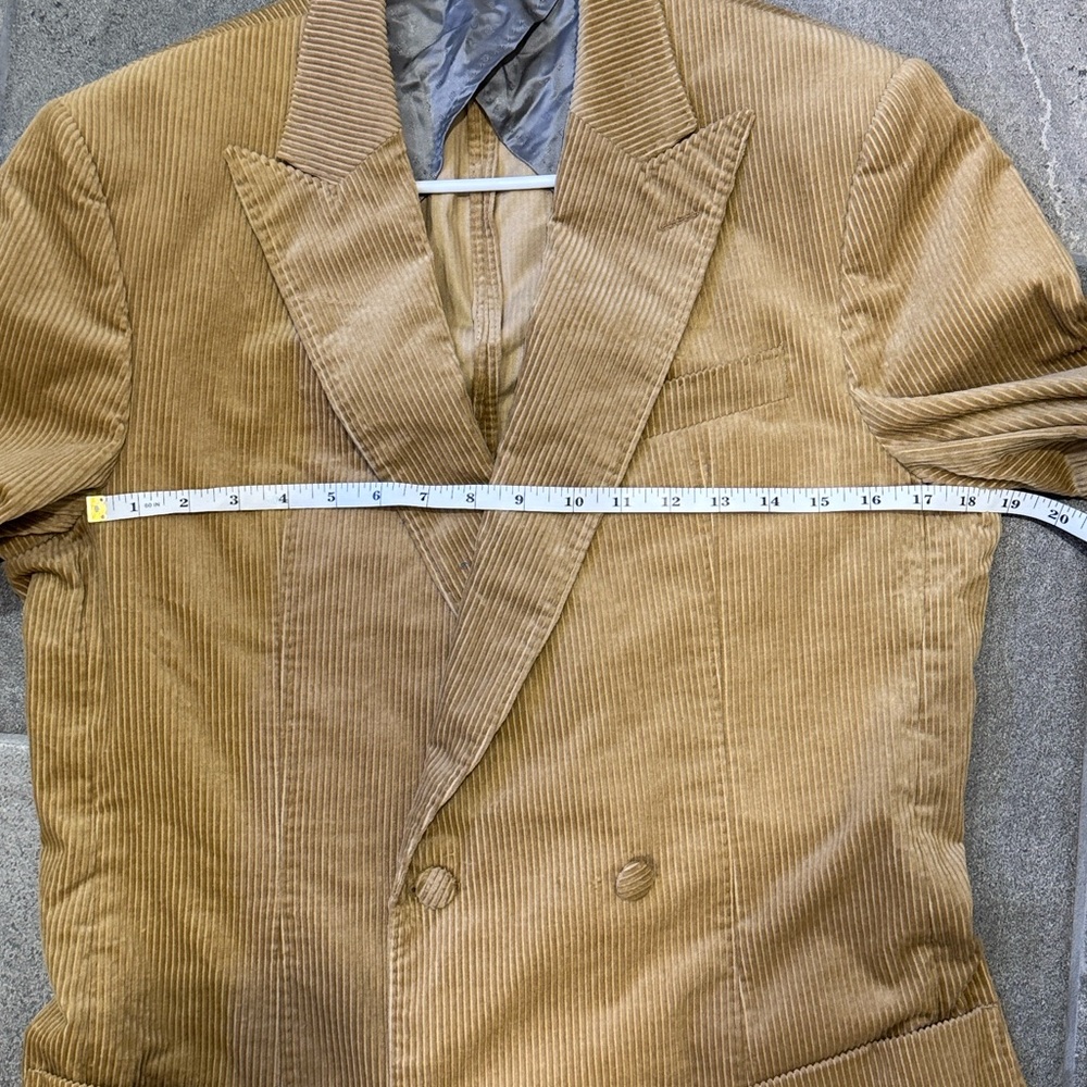HUGO BOSS Snoop Dog Embroidered Tan Made to Measure Corduroy Blazer - Picture 4 of 11